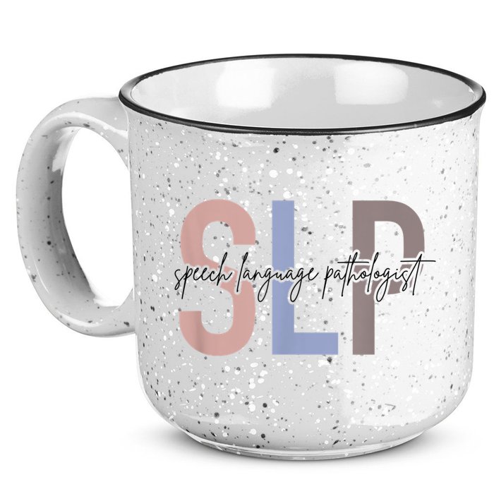 SLP Speech Language Pathologist, Speech Therapy 15oz Campfire Ceramic Mug