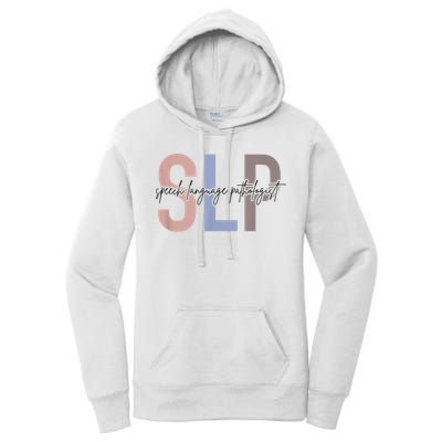 SLP Speech Language Pathologist, Speech Therapy Women's Pullover Hoodie