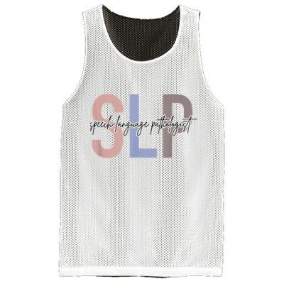 SLP Speech Language Pathologist, Speech Therapy Mesh Reversible Basketball Jersey Tank
