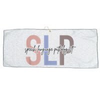 SLP Speech Language Pathologist, Speech Therapy Large Microfiber Waffle Golf Towel