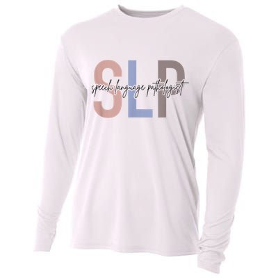 SLP Speech Language Pathologist, Speech Therapy Cooling Performance Long Sleeve Crew