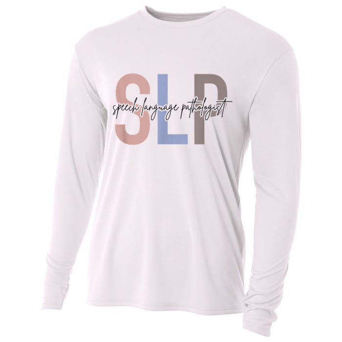 SLP Speech Language Pathologist, Speech Therapy Cooling Performance Long Sleeve Crew