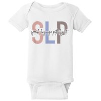 SLP Speech Language Pathologist, Speech Therapy Baby Bodysuit