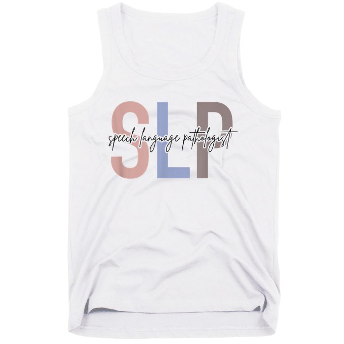 SLP Speech Language Pathologist, Speech Therapy Tank Top