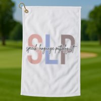 SLP Speech Language Pathologist, Speech Therapy Golf Towel