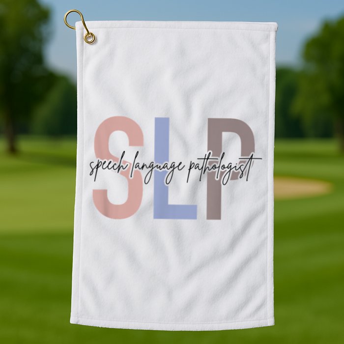 SLP Speech Language Pathologist, Speech Therapy Golf Towel