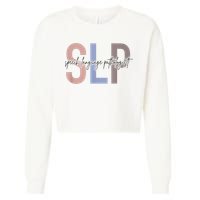 SLP Speech Language Pathologist, Speech Therapy Cropped Pullover Crew