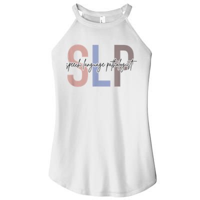 SLP Speech Language Pathologist, Speech Therapy Women's Perfect Tri Rocker Tank