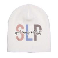 SLP Speech Language Pathologist, Speech Therapy Short Acrylic Beanie