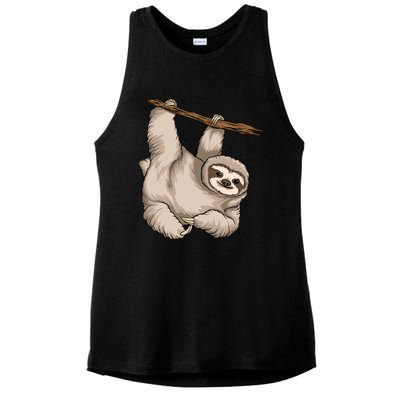 Sloth Ladies PosiCharge Tri-Blend Wicking Tank