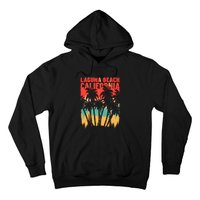 Surfing Sunset Laguna Beach California Summer Palm Gift Hoodie