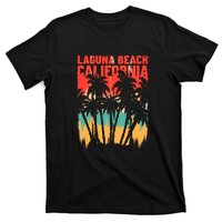 Surfing Sunset Laguna Beach California Summer Palm Gift T-Shirt