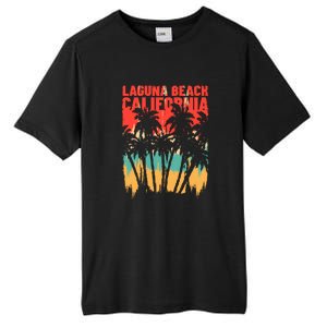 Surfing Sunset Laguna Beach California Summer Palm Gift Tall Fusion ChromaSoft Performance T-Shirt