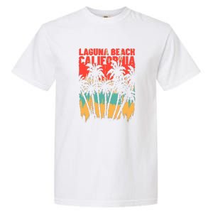 Surfing Sunset Laguna Beach California Summer Palm Gift Garment-Dyed Heavyweight T-Shirt