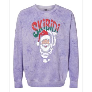 S.K.I.B.I.D.I Santa Matching Christmas Funny Alpha Meme Retro Xmas Colorblast Crewneck Sweatshirt