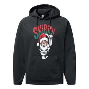 S.K.I.B.I.D.I Santa Matching Christmas Funny Alpha Meme Retro Xmas Performance Fleece Hoodie