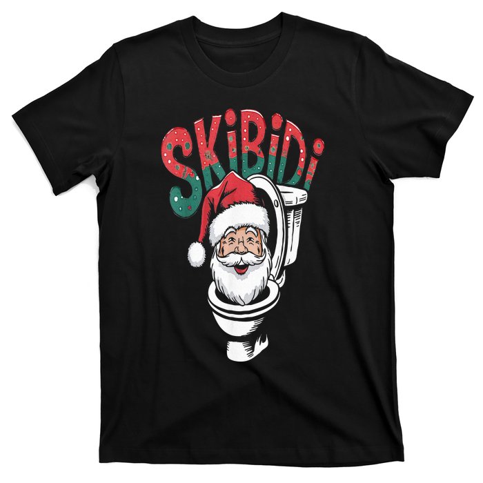 S.K.I.B.I.D.I Santa Matching Christmas Funny Alpha Meme Retro Xmas T-Shirt