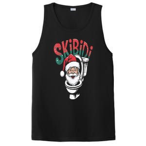 S.K.I.B.I.D.I Santa Matching Christmas Funny Alpha Meme Retro Xmas PosiCharge Competitor Tank