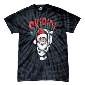 S.K.I.B.I.D.I Santa Matching Christmas Funny Alpha Meme Retro Xmas Tie-Dye T-Shirt