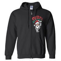 S.K.I.B.I.D.I Santa Matching Christmas Funny Alpha Meme Retro Xmas Full Zip Hoodie