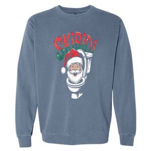 S.K.I.B.I.D.I Santa Matching Christmas Funny Alpha Meme Retro Xmas Garment-Dyed Sweatshirt