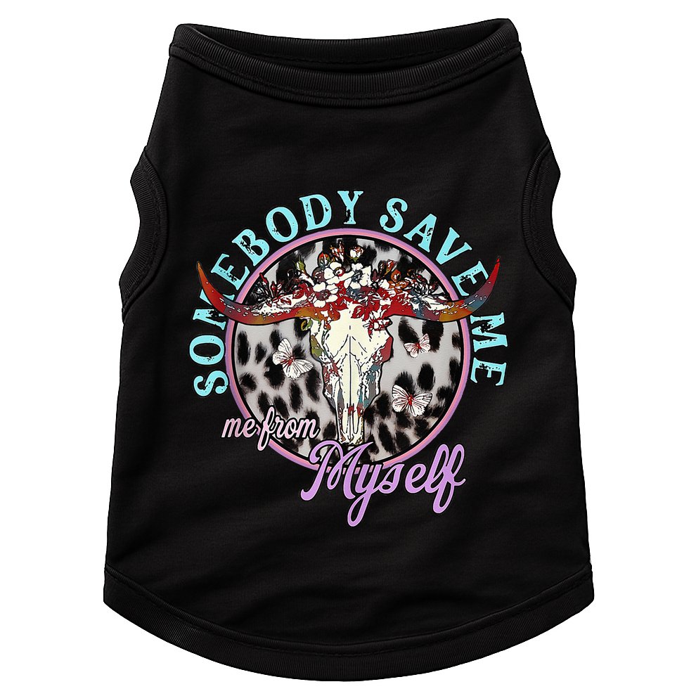 Somebody Save Me Country Music Retro Cowgirl Doggie Tank