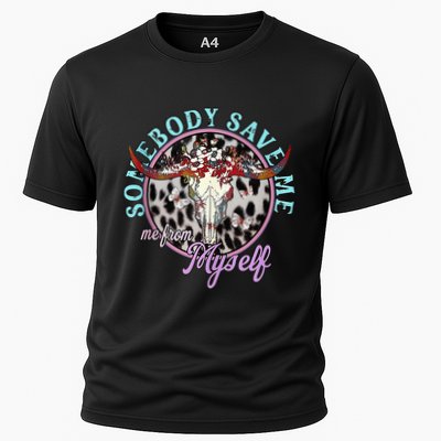 Somebody Save Me Country Music Retro Cowgirl Performance Shirt
