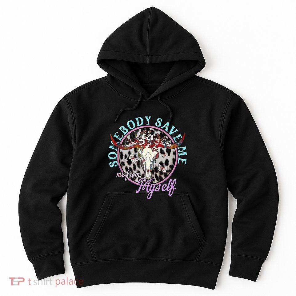Somebody Save Me Country Music Retro Cowgirl Hoodie