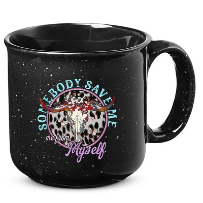 Somebody Save Me Country Music Retro Cowgirl 15oz Campfire Ceramic Mug