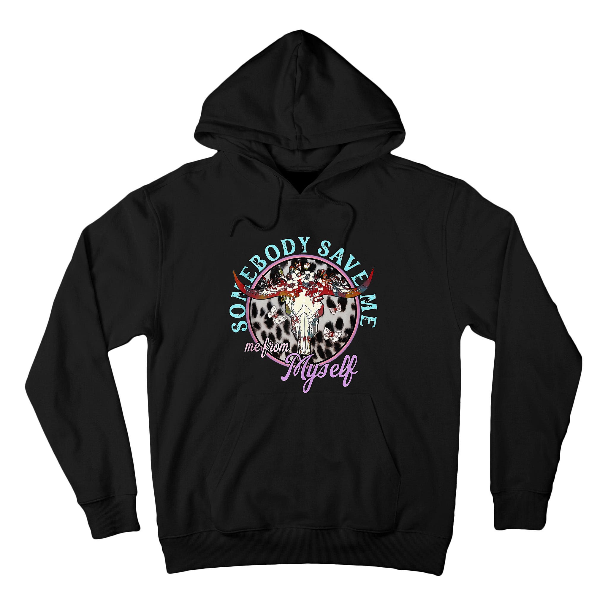 Somebody Save Me Country Music Retro Cowgirl Tall Hoodie