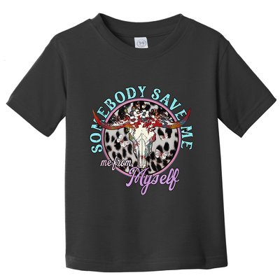 Somebody Save Me Country Music Retro Cowgirl Toddler T-Shirt