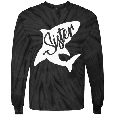 Sister Shark Matching Family Shark Tie-Dye Long Sleeve Shirt