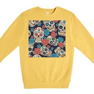 Sugar Skulls Mexican Premium Crewneck Sweatshirt