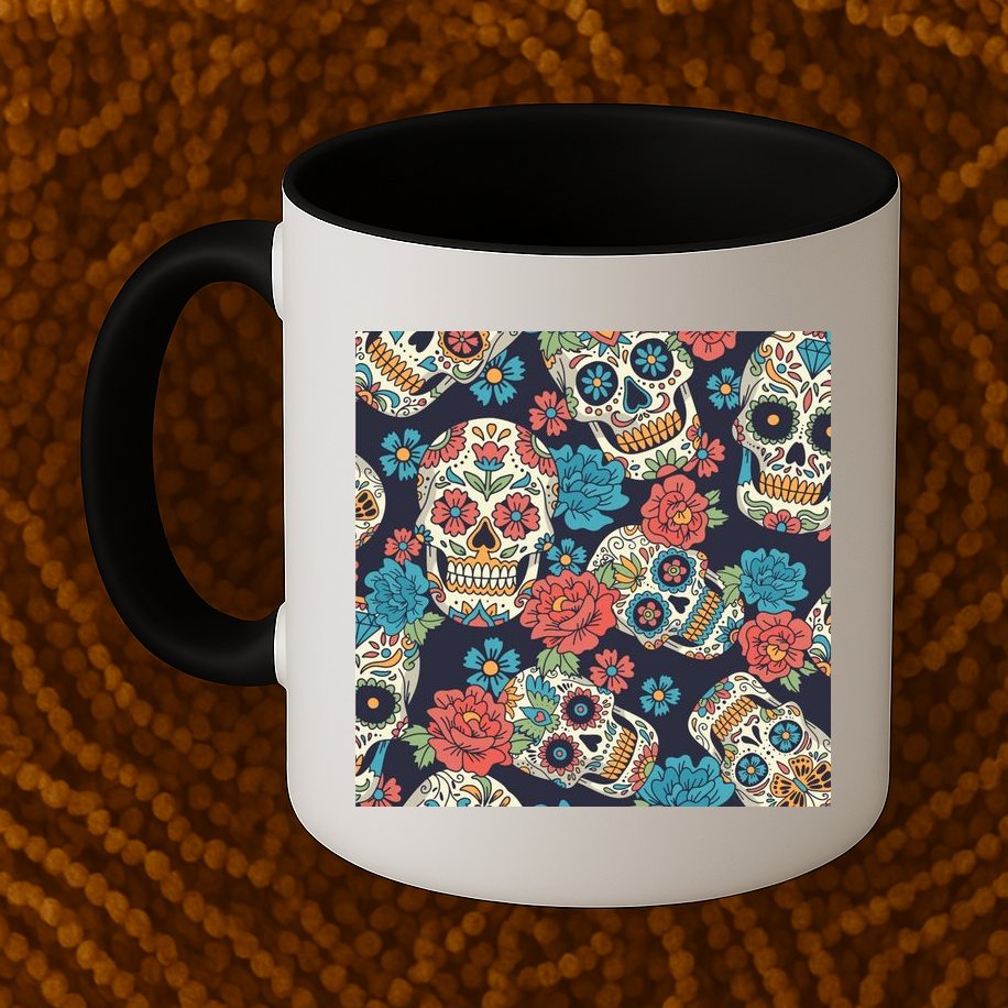 Sugar Skulls Mexican Mug