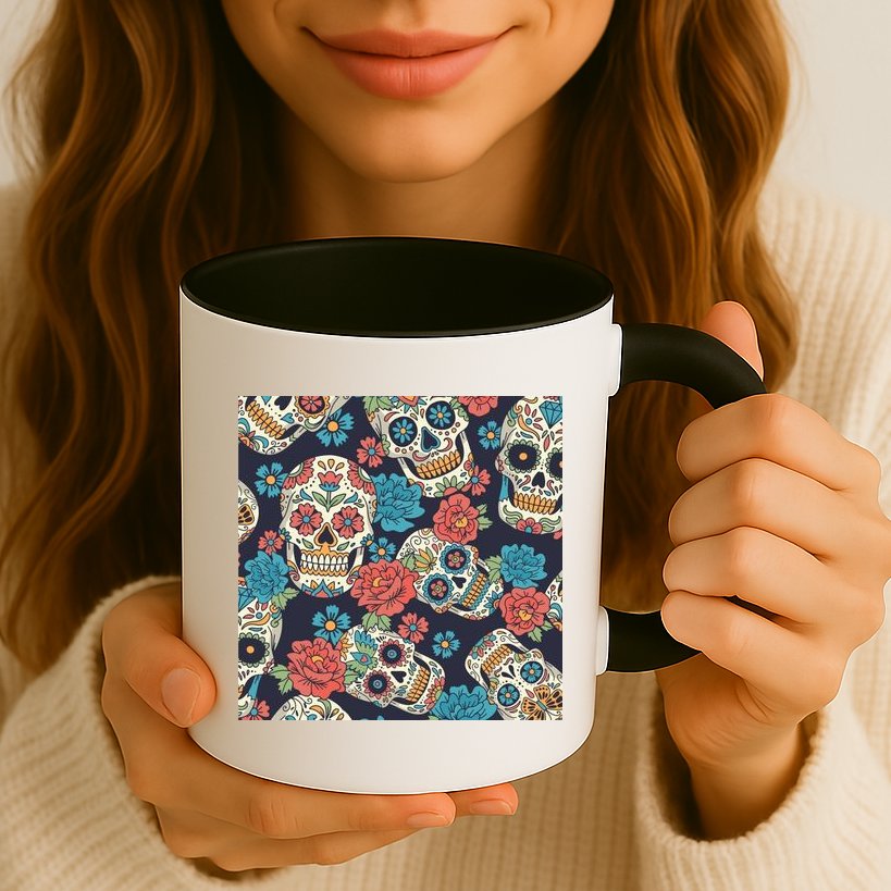 Sugar Skulls Mexican Mug