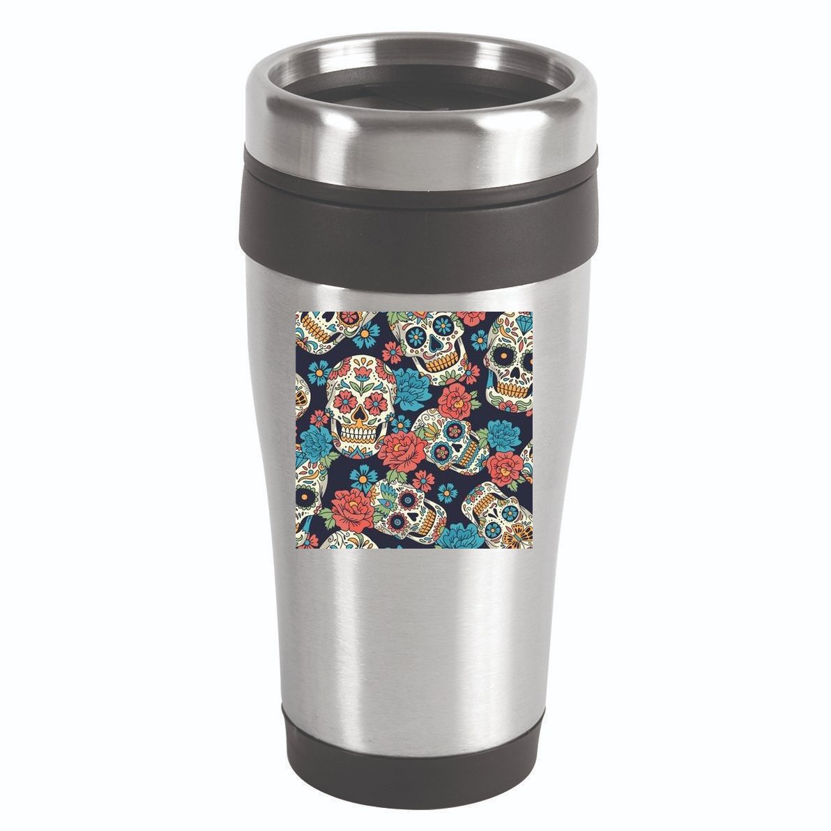 Sugar Skulls Mexican 16oz Travel Tumbler