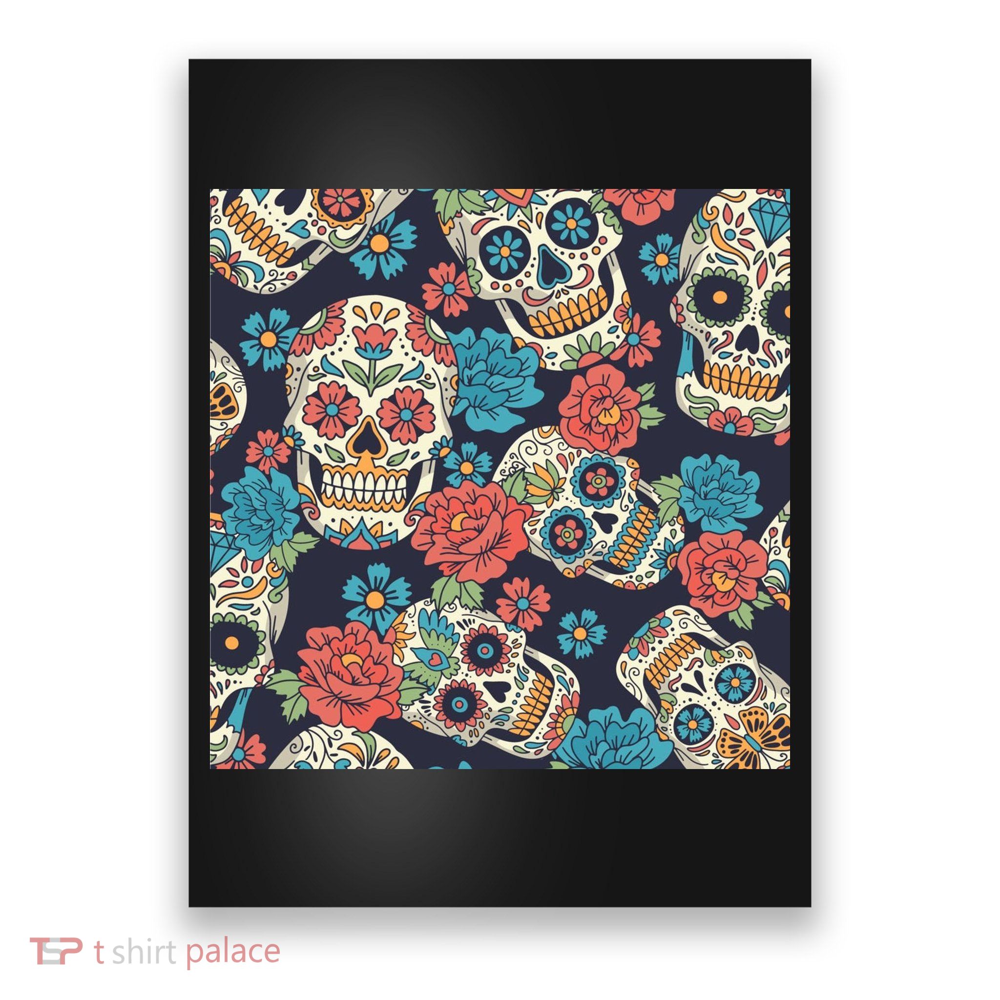 Sugar Skulls Mexican Poster