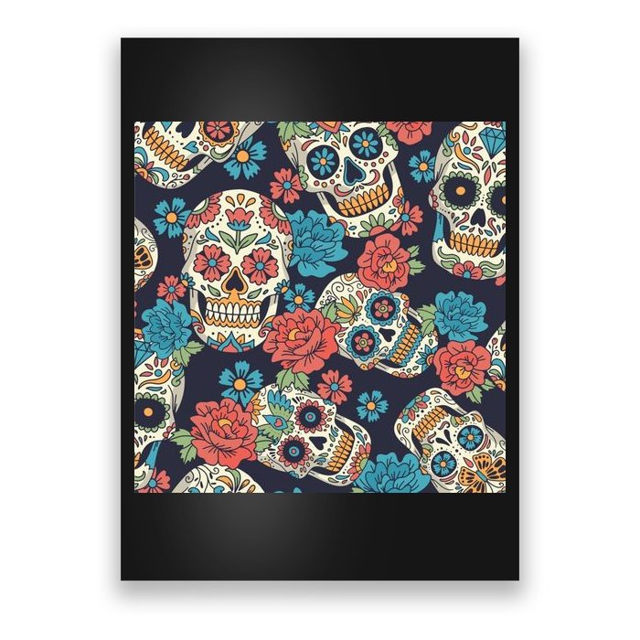 Sugar Skulls Mexican Poster