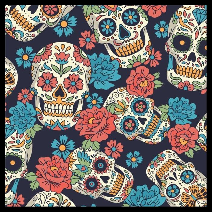 Sugar Skulls Mexican Poster