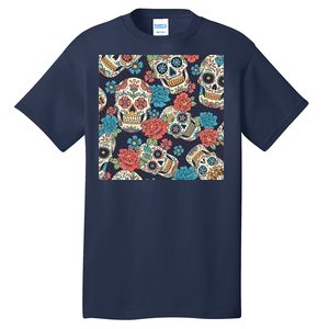 Sugar Skulls Mexican Tall T-Shirt