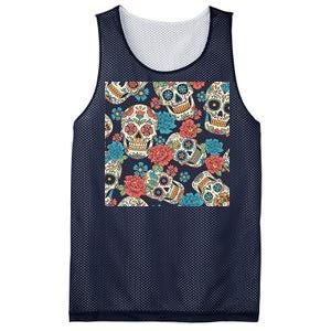 Sugar Skulls Mexican Mesh Reversible Basketball Jersey Tank