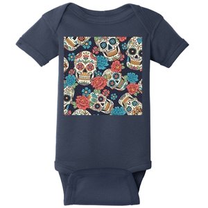 Sugar Skulls Mexican Baby Bodysuit