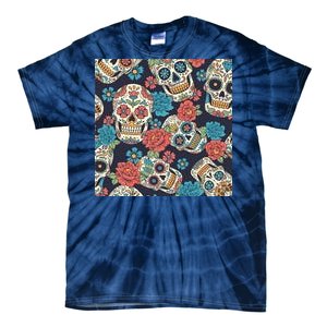 Sugar Skulls Mexican Tie-Dye T-Shirt