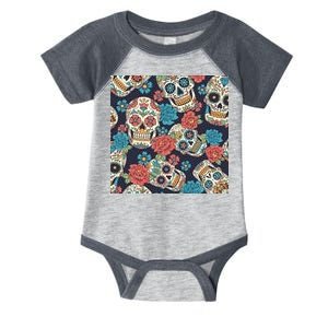 Sugar Skulls Mexican Infant Baby Jersey Bodysuit