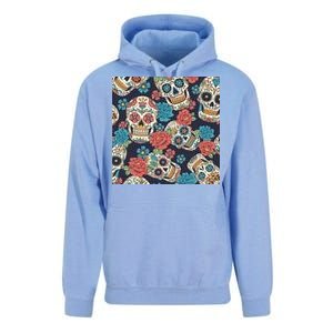 Sugar Skulls Mexican Unisex Surf Hoodie