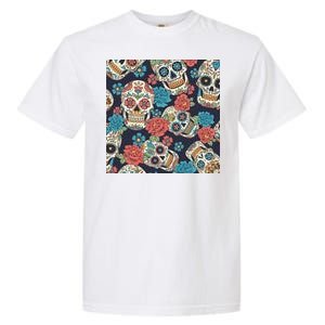 Sugar Skulls Mexican Garment-Dyed Heavyweight T-Shirt