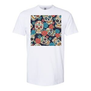 Sugar Skulls Mexican Softstyle CVC T-Shirt