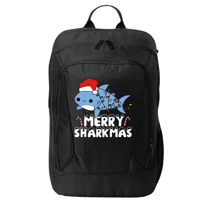 Santa Shark Merry Sharkmas City Backpack