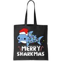 Santa Shark Merry Sharkmas Tote Bag