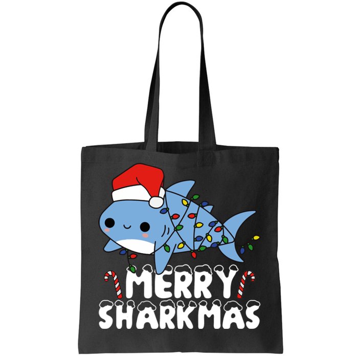 Santa Shark Merry Sharkmas Tote Bag